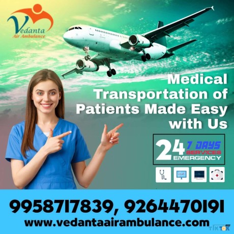 vedanta-air-ambulance-service-in-bhopal-with-the-best-medical-intensive-care-facility-big-0