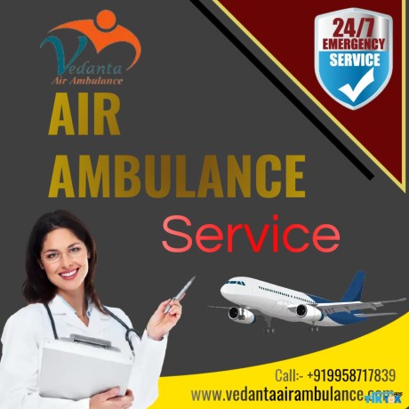 vedanta-air-ambulance-service-in-siliguri-with-an-experienced-medical-team-big-0