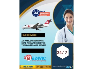 Book Medivic Air Ambulance Services in Udaipur with Intensive Care And Medical Unit