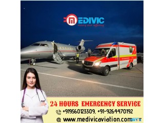 Get the Therapeutic Evacuation Superior Air Ambulance Service in Ranchi by Medivic