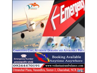 Vedanta Air Ambulance Service in Indore with Advanced ICU Medical Tools