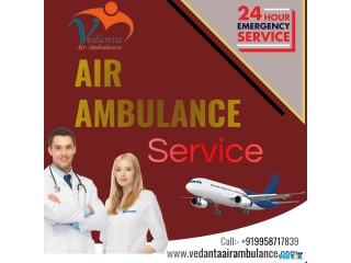 Vedanta Air Ambulance Service in Patna with Professional MD doctors