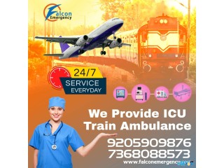 Pick Train Ambulance Services in Guwahati by Falcon Emergency at a Justified Price