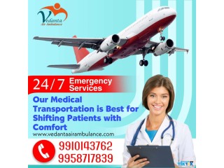 Vedanta Air Ambulance Service in Patna with the Specialist ICU MD Doctors