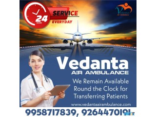 Vedanta Air Ambulance Service in Indore with Complete Medical Support