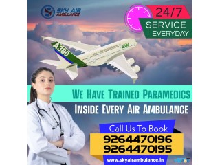 Sky Air Ambulance from Nanded to Mumbai Delhi with Latest Medical Tools