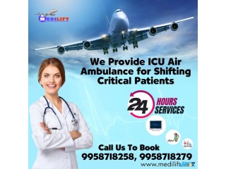 Hire Air Ambulance Service in Chennai by Medilift with Several Aids