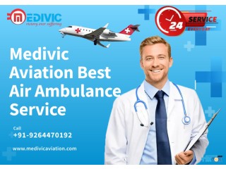 Medivic Aviation Air Ambulance Service in Dibrugarh with Para Medical Crew