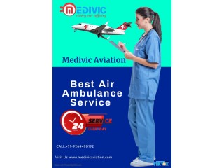 Book Air Ambulance Services in Ahmedabad by Medivic with a Qualified Medical Team
