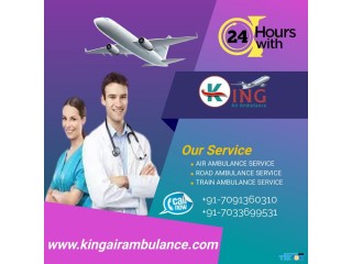 Book Hi-Tech Air Ambulance Service in Kolkata at Low-Fare by King