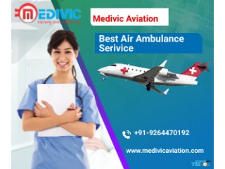 Medivic Aviation Air Ambulance Service in Brahmapur with an expert Medical team