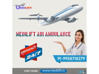 Prompt Take Air Ambulance in Patna Via Medilift with Up-to-date Medical Facility