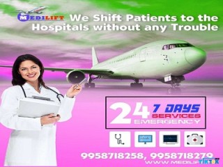 Avail ICU Air Ambulance in Kolkata Via Medilift for Harmless and Fast Shifting Purpose