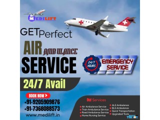 Avail Useful Air Ambulance in Chennai by Medilift with Remedial Aids