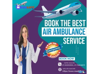Pick Air Ambulance in Bangalore by Medilift for Serious Patient Rescue