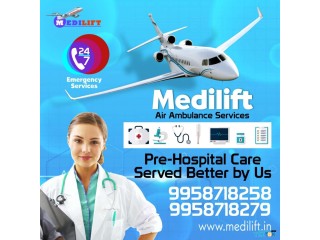 Take Air Ambulance in Ranchi by Medilift for Shifting with Hi-tech Monitoring Tools
