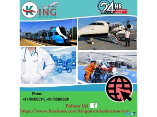 Take Superior ICU Support King Air Ambulance in Patna at Minimum Fare