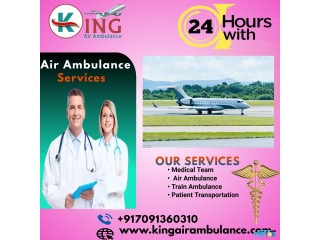 Utilize Classy King Air Ambulance in Ranchi with Medical Tool