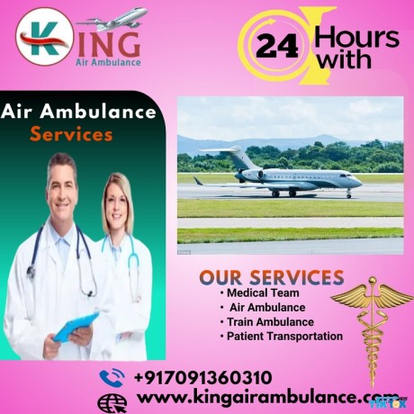 utilize-classy-king-air-ambulance-in-ranchi-with-medical-tool-big-0