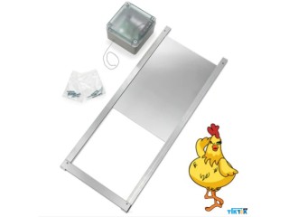Install the user-friendly chicken coop automatic door with a clear set-up video