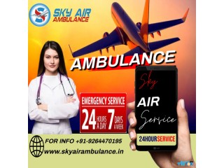 ICU-Equipped -Air Ambulance in Gorakhpur has Life Support Facilities by Sky Air