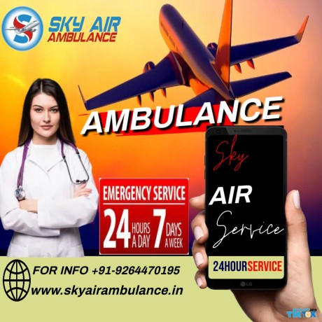 icu-equipped-air-ambulance-in-gorakhpur-has-life-support-facilities-by-sky-air-big-0