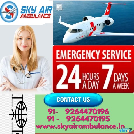 sky-air-ambulance-in-bagdogra-with-the-complete-medical-facility-big-0