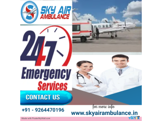 Well- Organized Air Ambulance in Gaya by Sky Air