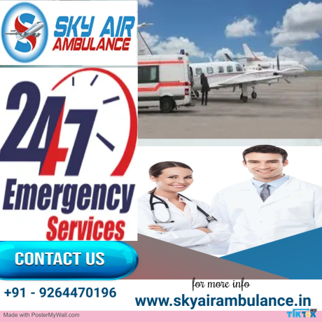 well-organized-air-ambulance-in-gaya-by-sky-air-big-0