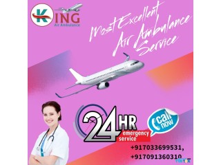 Book Remarkable King Air Ambulance Service in Patna by King