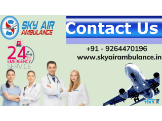Hi-Tech ICU Air Ambulance Service in Brahmapur by Sky Air Ambulance