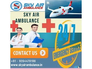 Low cost Life Support Air Ambulance service in Imphal by Sky Air
