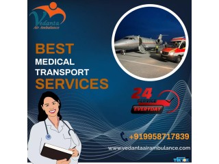 Now Critical Patient Transfer by Vedanta Air Ambulance Service in Patna