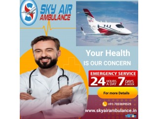 Use Best Air Ambulance Service with Latest Medical Gadgets in Dimapur by Sky Air