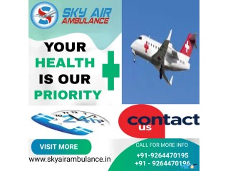 Life Support Facilities Air Ambulance Service in Vellore by Sky Air