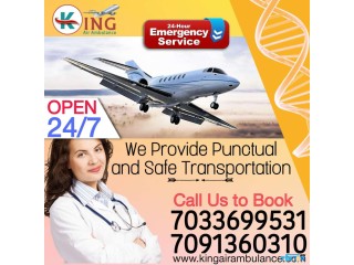 Take suitable Medical Air Ambulance Services in Chennai by King