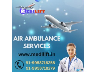 Take Air Ambulance in Raipur by Medilift with Dedicated Medical Crew