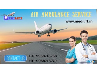 Gain Air Ambulance in Jabalpur by Medilift with Well-Trained Paramedical Crew