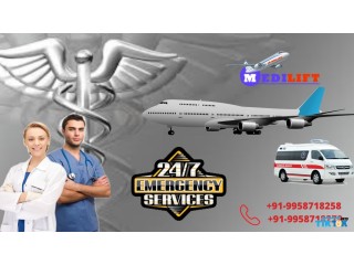 Book Air Ambulance in Nagpur by Medilift with Well Equipped Medical Team