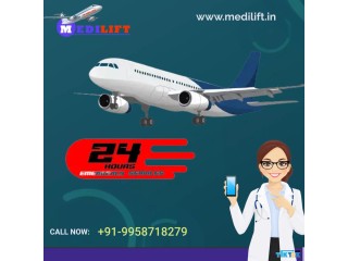 Avail Air Ambulance Services in Siliguri by Medilift with Well-Equipped Medical Crew