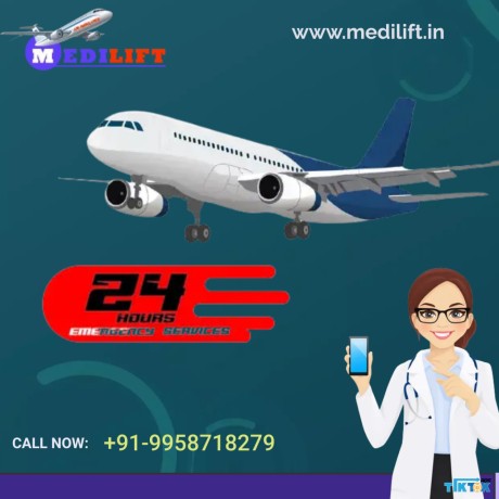 avail-air-ambulance-services-in-siliguri-by-medilift-with-well-equipped-medical-crew-big-0