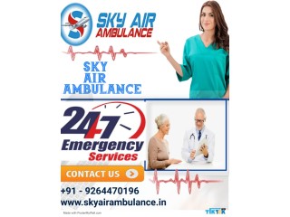 Ultra-Modern ICU setups Air Ambulance in Goa by Sky Air