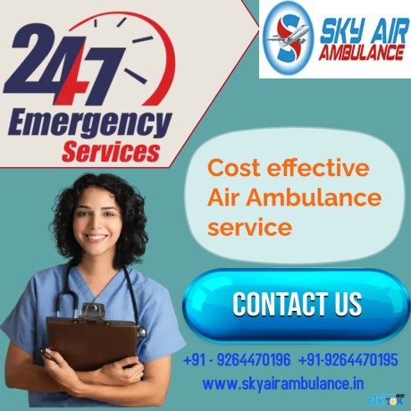 affordable-patient-air-ambulance-service-in-lucknow-by-sky-air-big-0