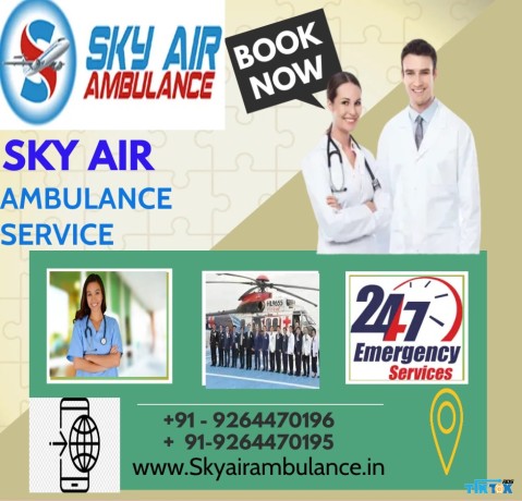 sky-air-ambulance-in-bagdogra-with-medically-certified-team-big-0