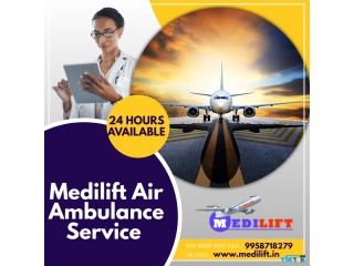 Book Air Ambulance Services in Allahabad by Medilift with Comfortable Shifting