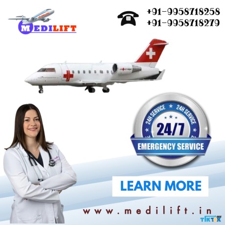 hire-air-ambulance-services-in-lucknow-by-medilift-with-expert-and-skilled-md-doctors-big-0