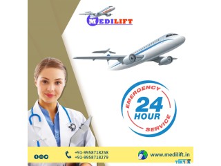 Take Air Ambulance Service in Varanasi by Medilift with Safest Transportation
