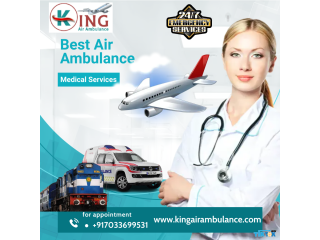 Select Air Ambulance in Dibrugarh by King with 24x7 World Class Facilities
