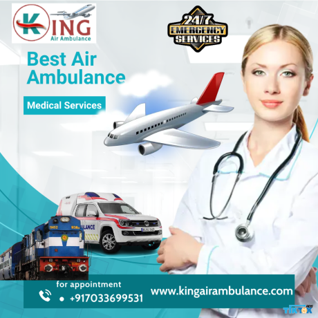 select-air-ambulance-in-dibrugarh-by-king-with-24x7-world-class-facilities-big-0