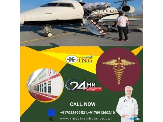 Take Air Ambulance in Varanasi by King with Professional Therapeutic Team